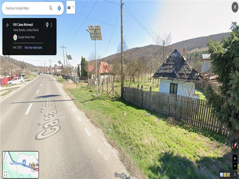 Valea Budului - stradal - casa veche + teren 1.054mp